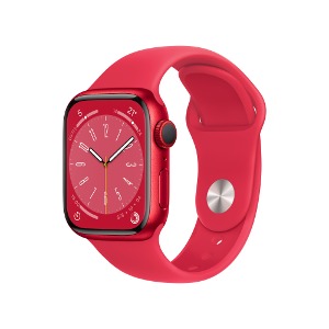 Apple Watch Series 8 GPS + Cellular 41mm PRODUCT(RED) 알루미늄 케이스, PRODUCT(RED) 스포츠 밴드 * MNJ23KH/A