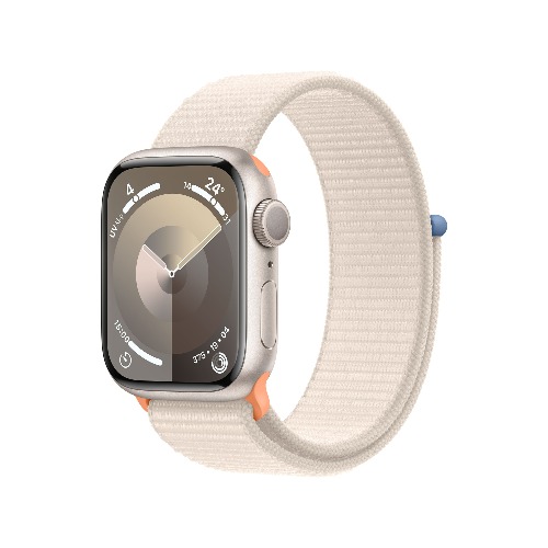 Apple Watch Series 9 GPS 41mm 스타라이트 알루미늄 케이스, 스타라이트 스포츠 루프 * MR8V3KH/A