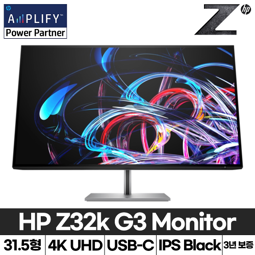 [Z by HP] Z Display Z32k G3 4K UHD USB-C 모니터 - 32형 * Z32k G3 4k USB-C